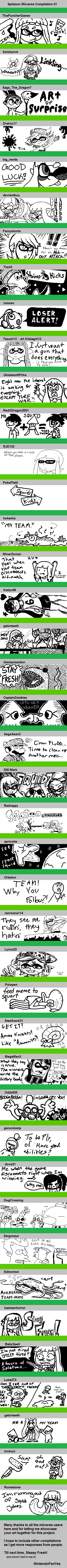 Splatoon Miiverse Compilation 01