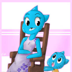 Gumball and his mom