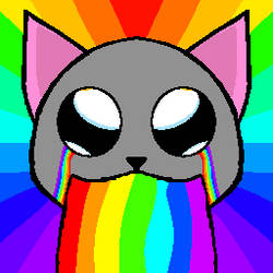 Here's a rainbow cat thing.