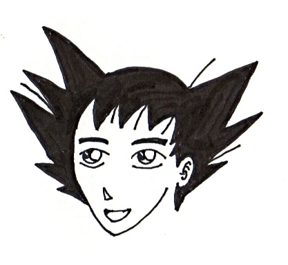 Goku - drawn Gosho Aoyama style