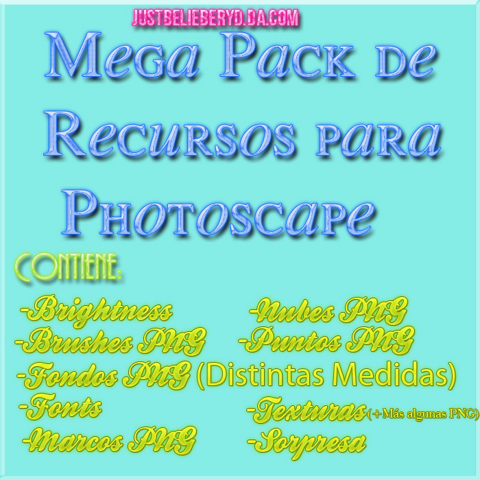 Mega Pack de Recursos Para Photoscape #1