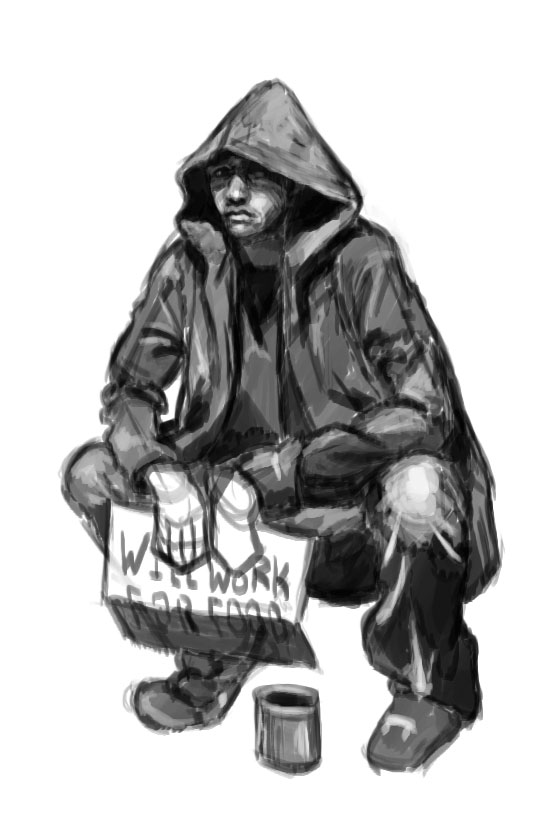 Bearded Homeless Deviantart Homelessness by matkaminski on DeviantArt
