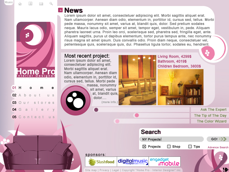 Home Pro website by LH310