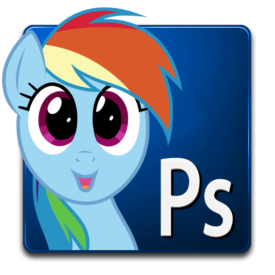 rainbow dash photoshop icon