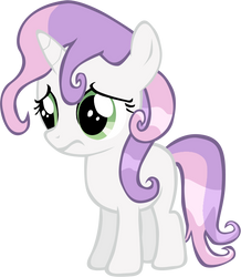 Sweetie Belle in the rain