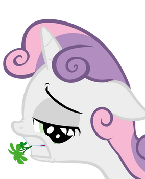 Sweetiebelle with a parsley vector