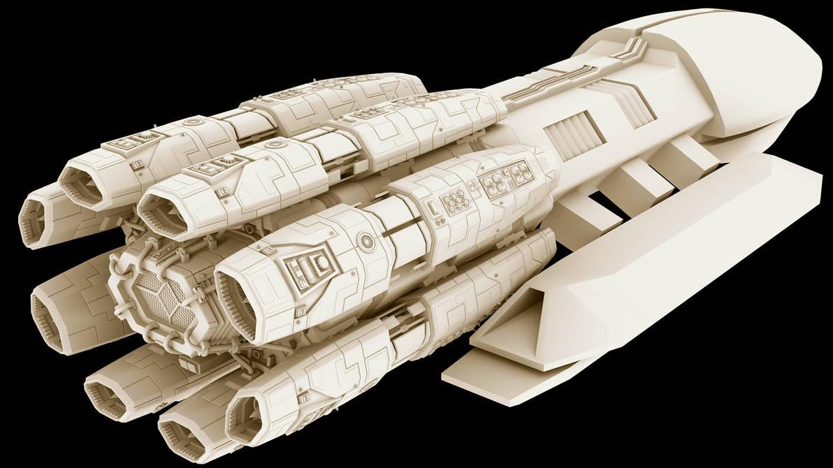 F3D-Kraken 11` with roughed out sections - Engines by Greywolf-Starkiller