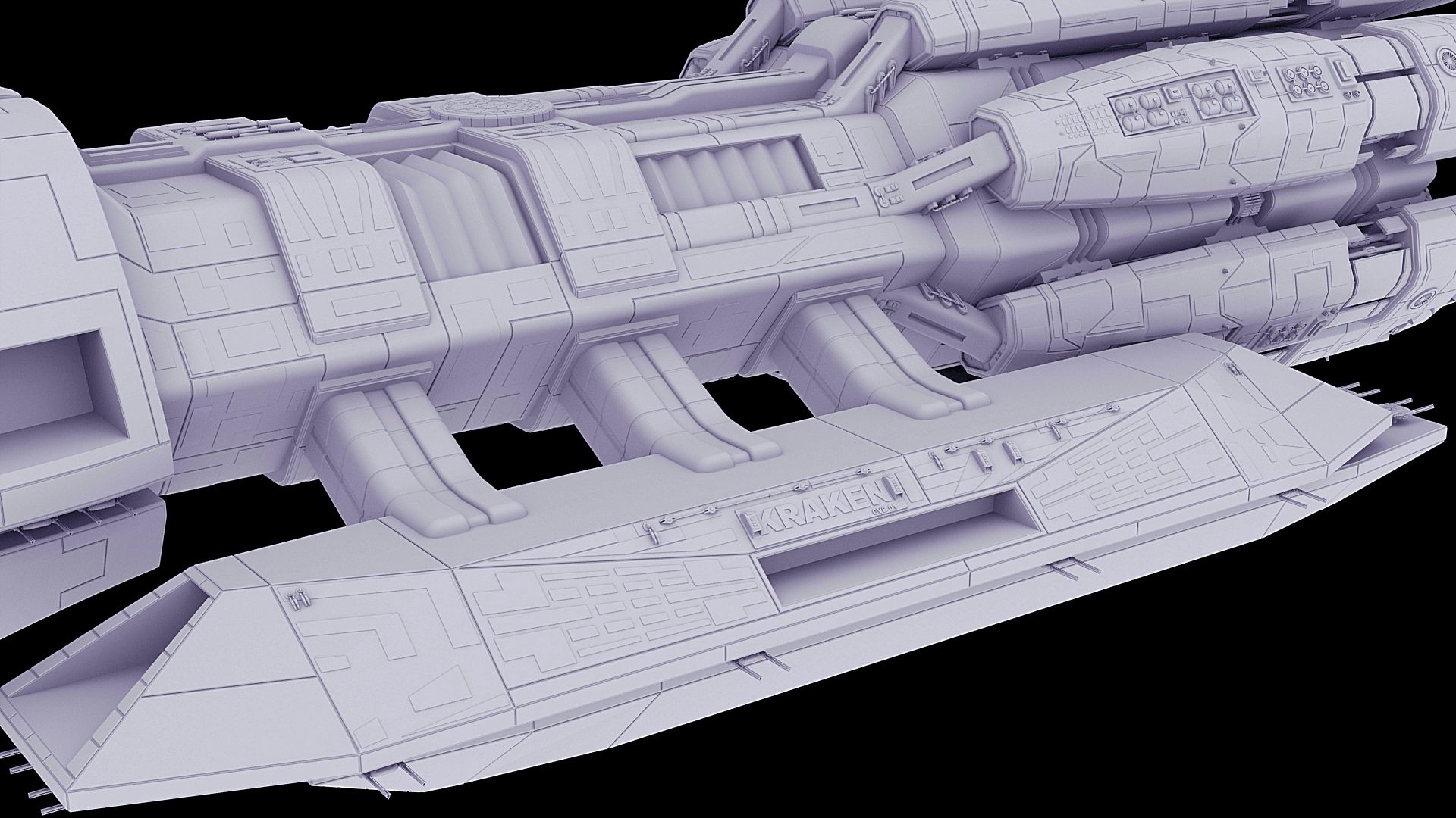 F3D-Kraken 27e - Detailing the Landing Bays Contin by Greywolf-Starkiller