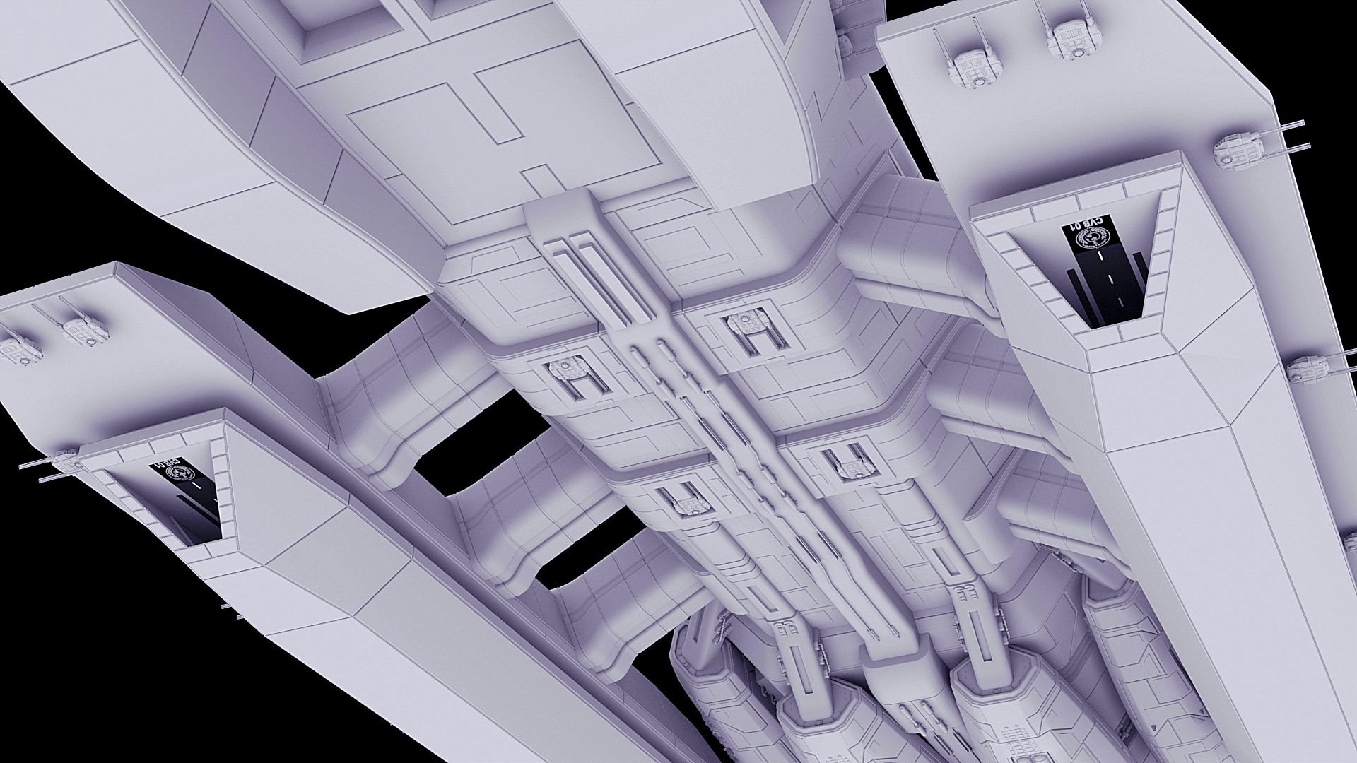 F3D-Kraken 28d - Detailing the Landing Bay Interio by Greywolf-Starkiller