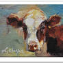 ACEO Cow Painting