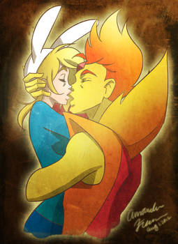 Fiona and Flame Prince Kiss