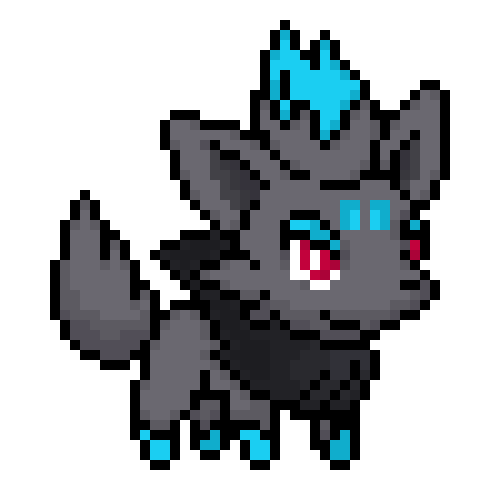Pixilart - Pixel Lucario and Riolu (and their shiny versions) by