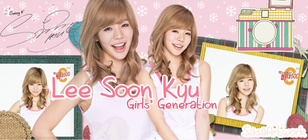 Sunny Lee SNSD Pink Banner