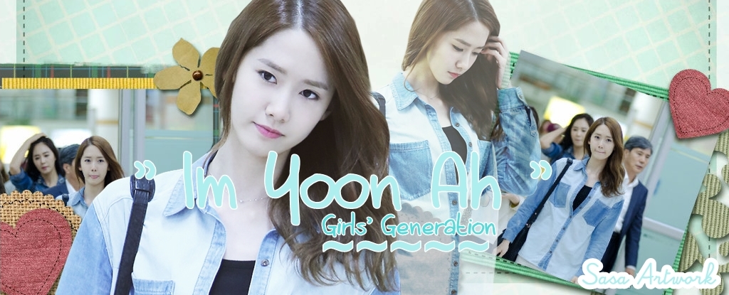 Yoona SNSD Blue Airport Fashion Banner