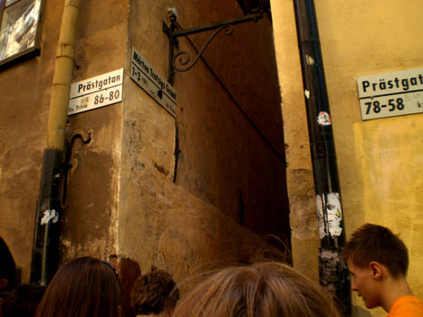 Narrowest street in Stockholm