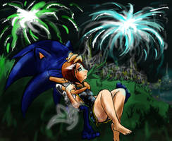 Sonic And Elise - Fireworks