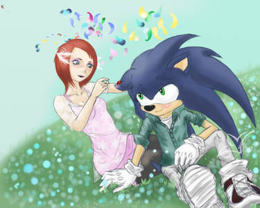 Sonic and Elise Embrace by SonicClone on DeviantArt
