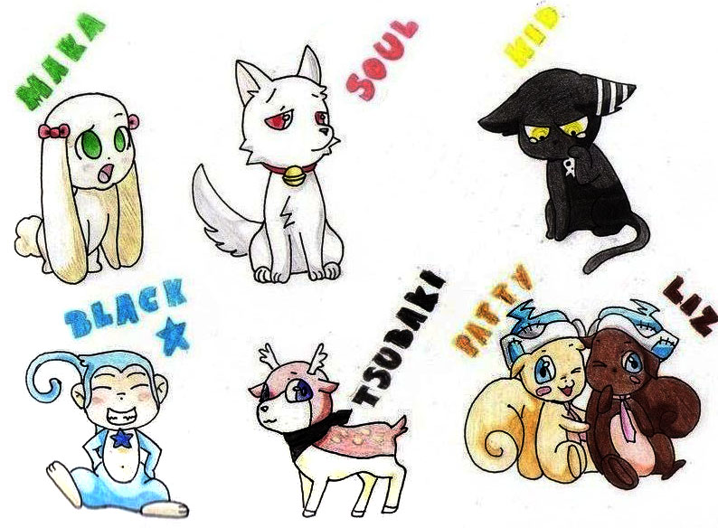 Animals soul eater XD