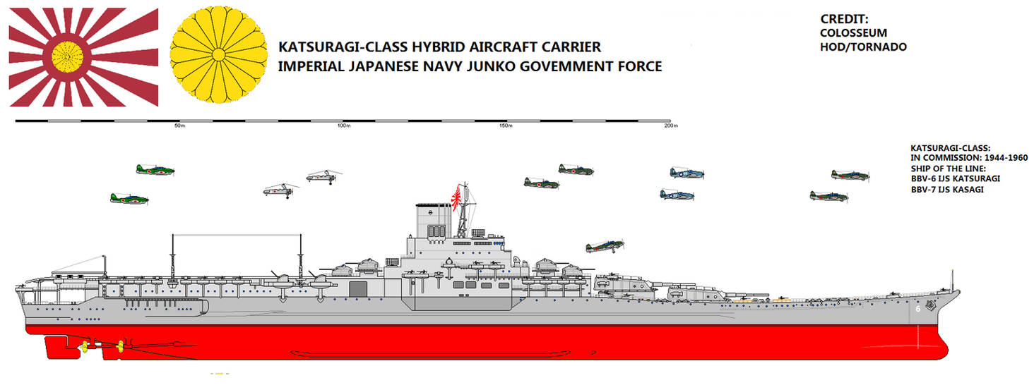 Katsuragiclass Hybrid Aircraft Carrier by TeitokuTachibana on DeviantArt