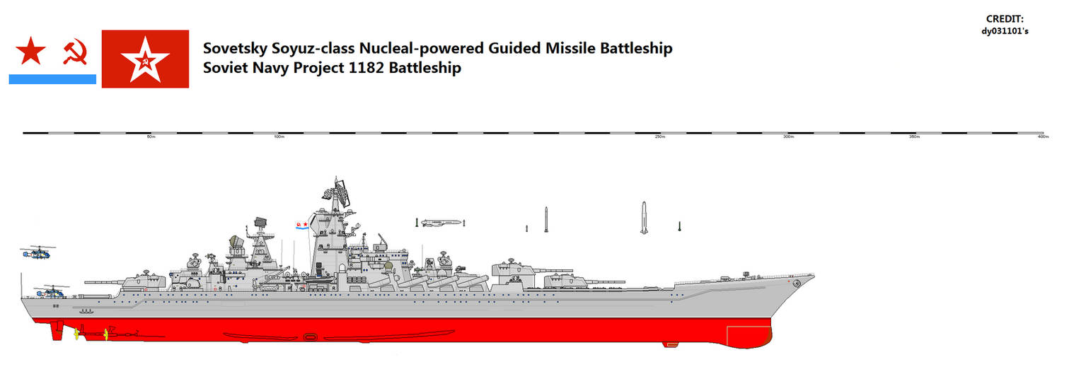 Soviet Class Sovetsky Soyuz-class Guided Missile Battleship by TeitokuTachibana on ...