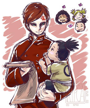 Uncle Gaara and Shikadai