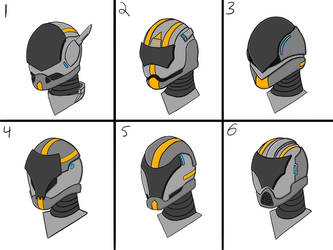 Powered Armor Redesign Project - Helmet Concepts