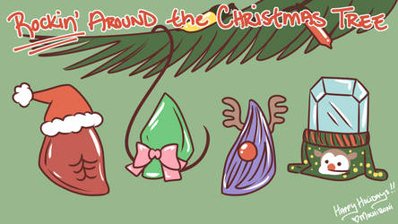 Wallpaper - ROCKin Around the Christmas Tree by mochibuni