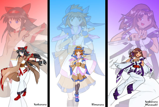 Nakoruru,Rimururu,Rera by andreasnatsudae on DeviantArt