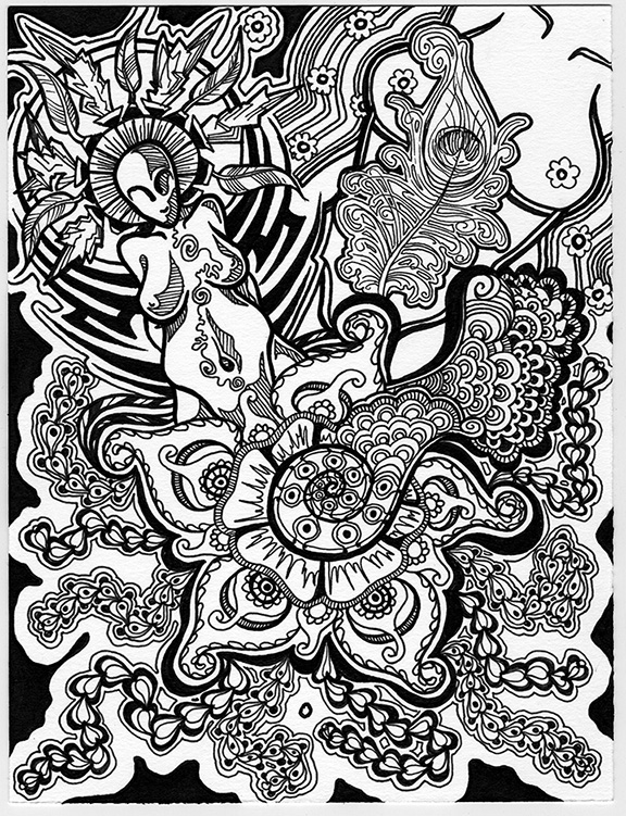 Doodle: Henna and Deities.