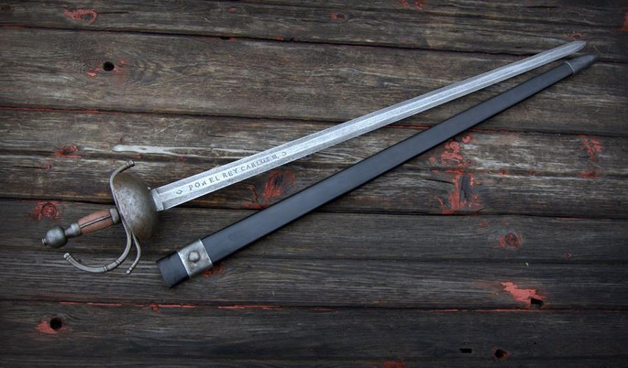 1771 Spanish 'Bilbo' Cavalry Sword and Scabbard