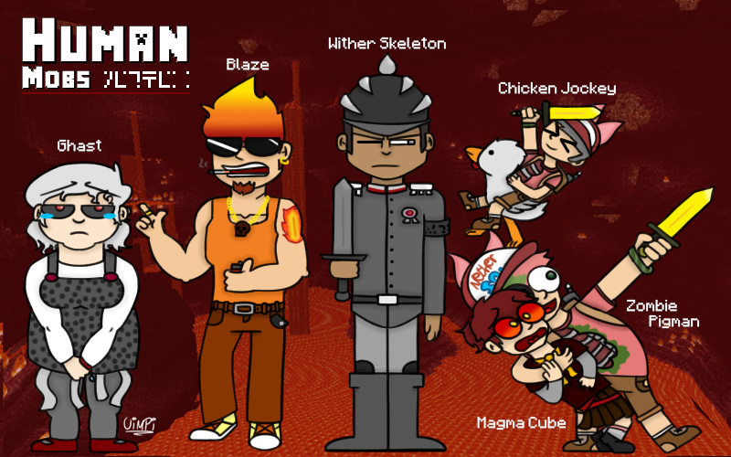 Minecraft human mobs-nether by Uimpi on DeviantArt