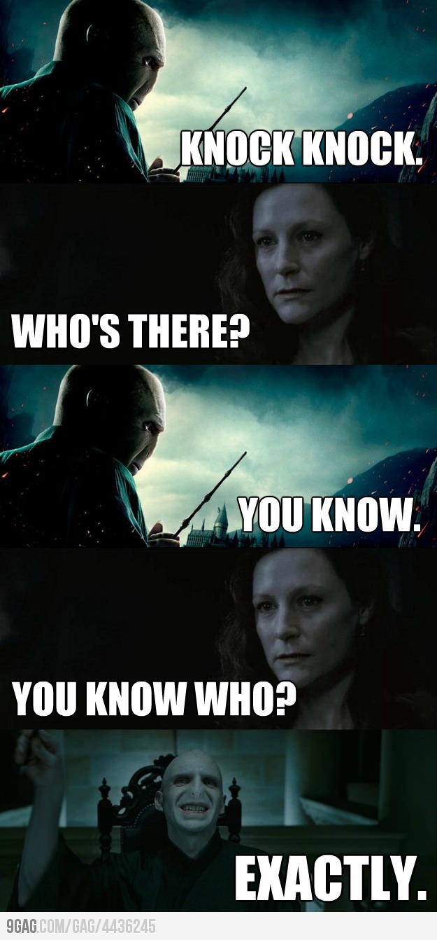 Harry Potter funny meme  Funny harry potter jokes, Harry potter funny,  Lord voldemort funny