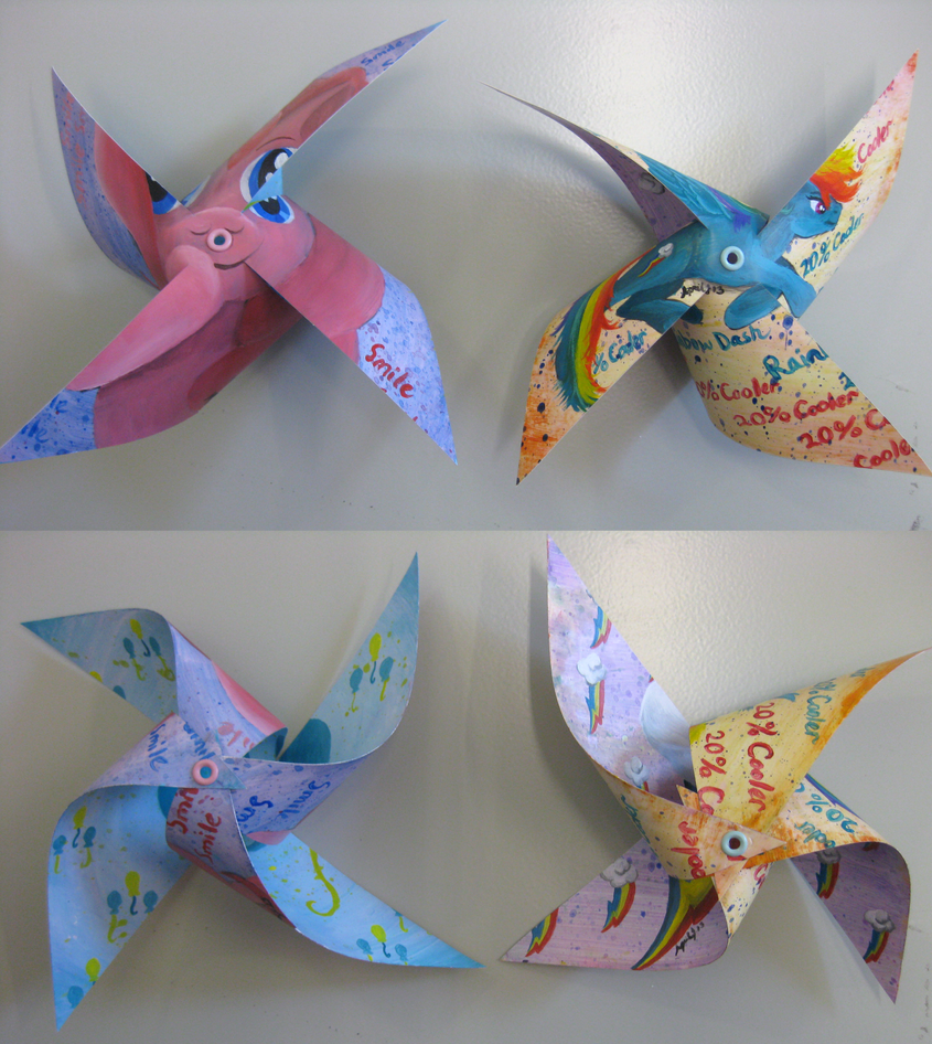 Pinkie Pie/Rainbow Dash Pinwheels by invokeartsense on DeviantArt