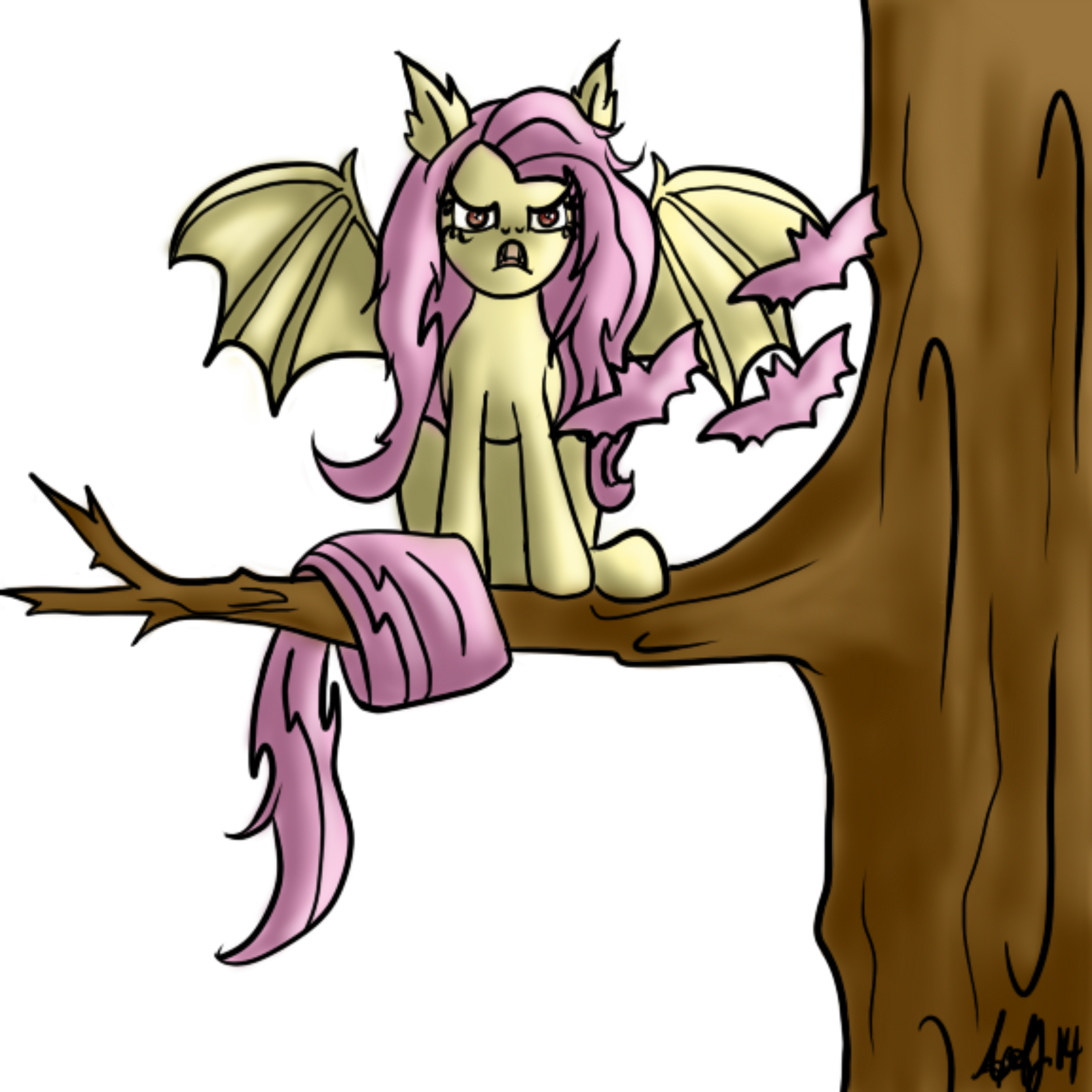 Flutterbat Deviantart Front Flutterbat by invokeartsense on DeviantArt