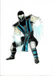 Sub-Zero - colored pencil drawing by Count-Dragula