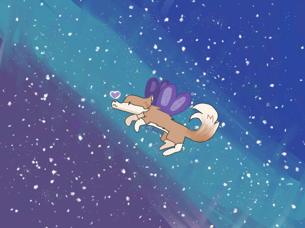 Floxy the space fox (Gift) by Everw1llow on DeviantArt