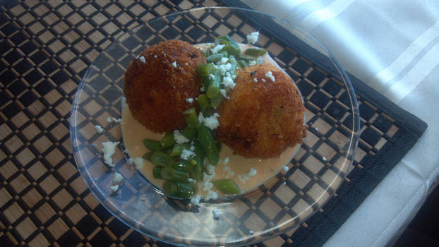 Carne Machaca Mexican Rice Balls