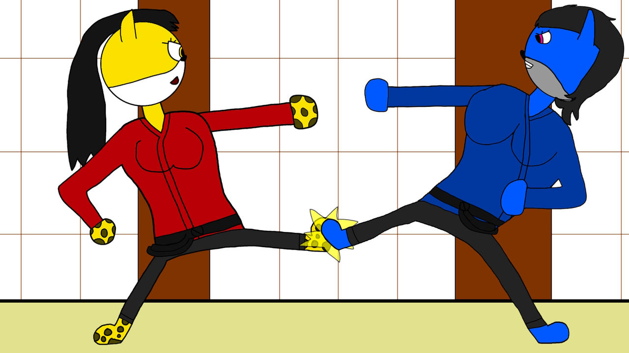 Kathy And Nancy Matrials Arts Match Battle by 1Pororo on DeviantArt