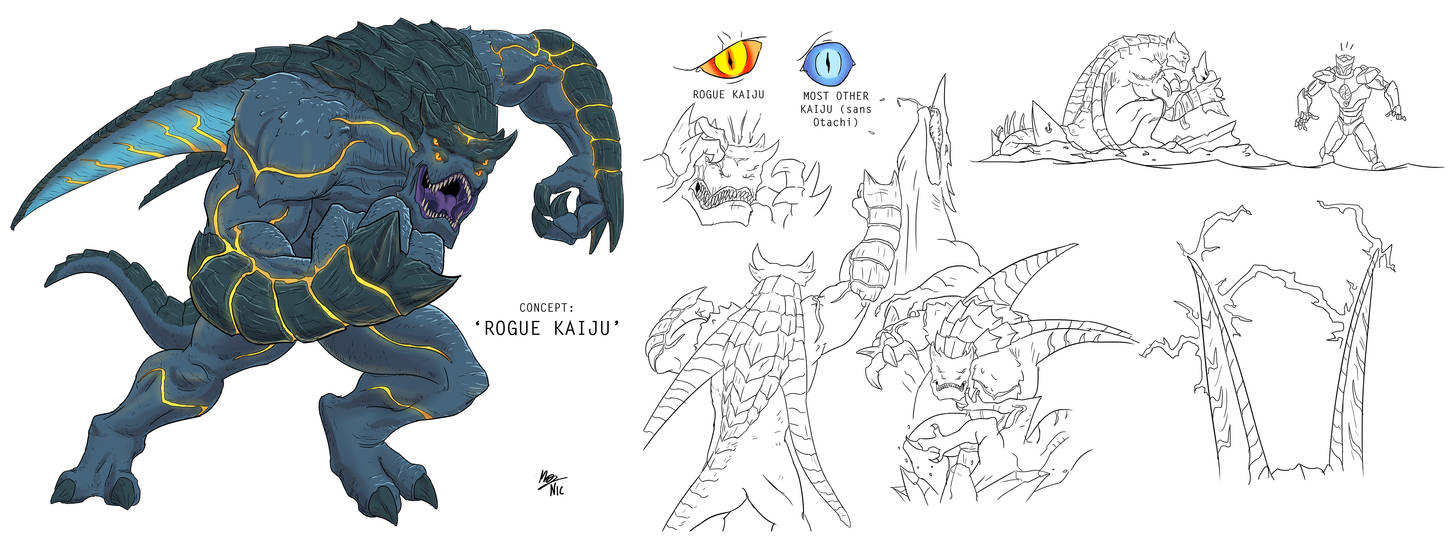 Pacific Rim Concept The Rogue Kaiju By A3dnazrigar On