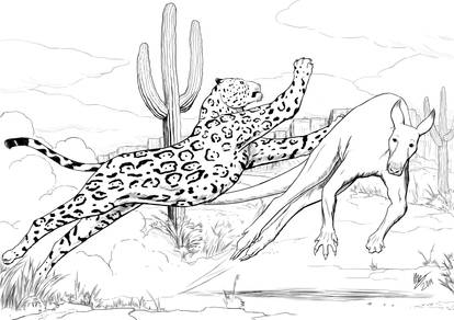 Inktober 2019 - No Man's Land - Kanga Hunting