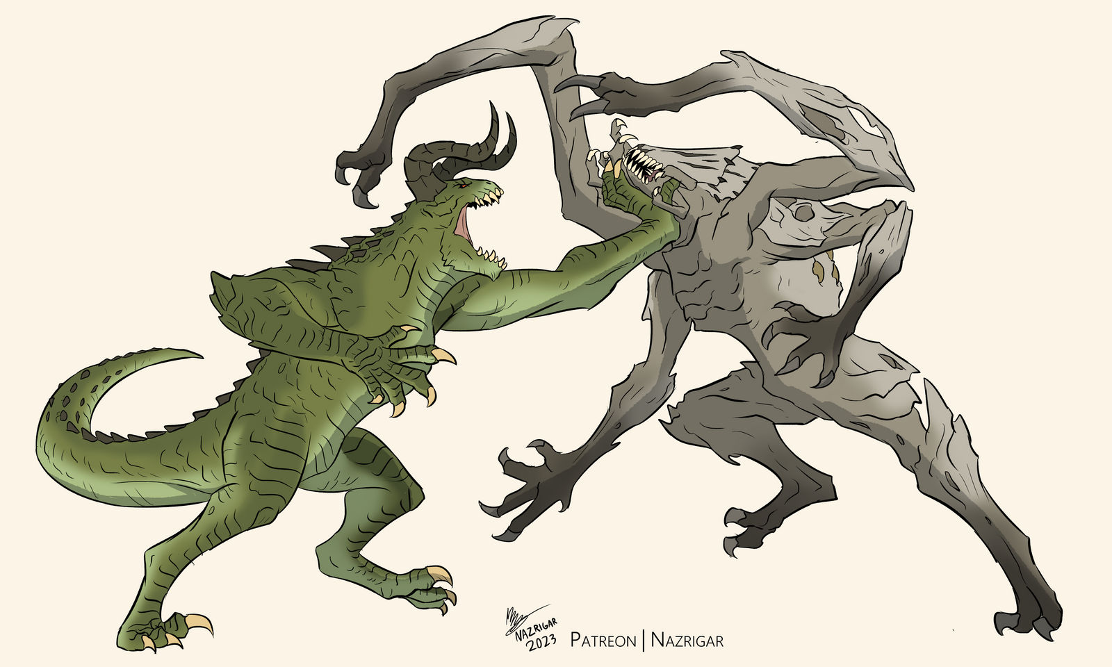 Deathclaw Inflation Deviantart Deathclaw vs Terrormorph by NazRigar on DeviantArt