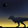 Tyrannosaurus beneath an Eclipse