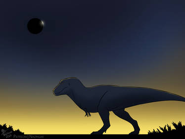 Tyrannosaurus beneath an Eclipse