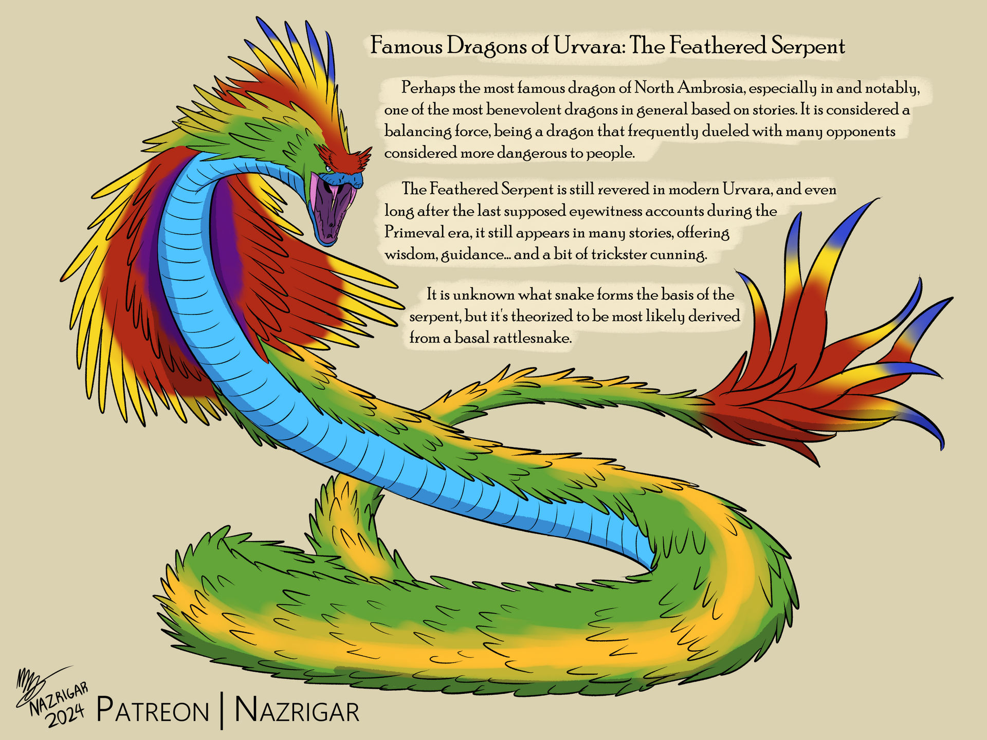 Beast Fables The Feathered Serpent By NazRigar On DeviantArt beast-fables-the-feathered-serpent-by-nazrigar-on-deviantart