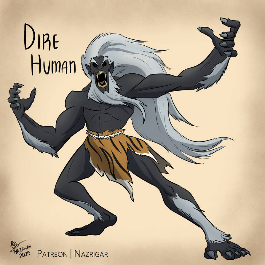 Beast Fables - Dire Human by NazRigar on DeviantArt