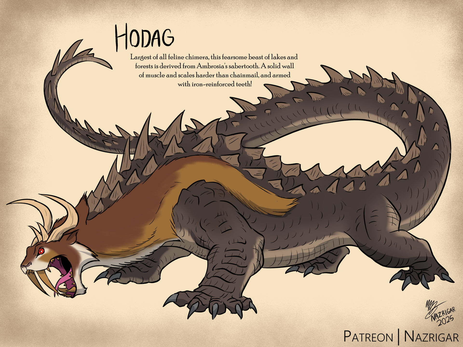 Hodag Vector Beast Fables - The Mighty Hodag by NazRigar on DeviantArt