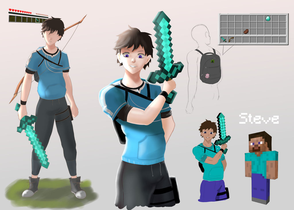 Minecraft Steve R36 Re version Steve Minecraft by El--G on DeviantArt