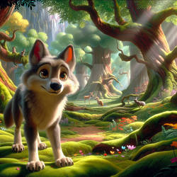 Happy wolf