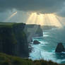 Irish Cliffs at golden hour
