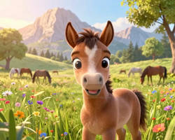 Sweet little pony:“hello, nice to meet you, who are you?“